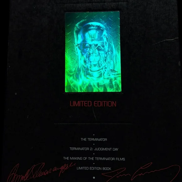 Limited Edition Terminator Holographic VHS TAPES AND LE Magazine