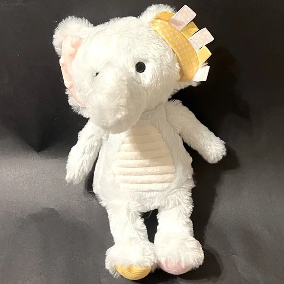 2021 Target Make Believe‎ Ideas Ltd Sensory White Elephant Plush Stuffed Animal