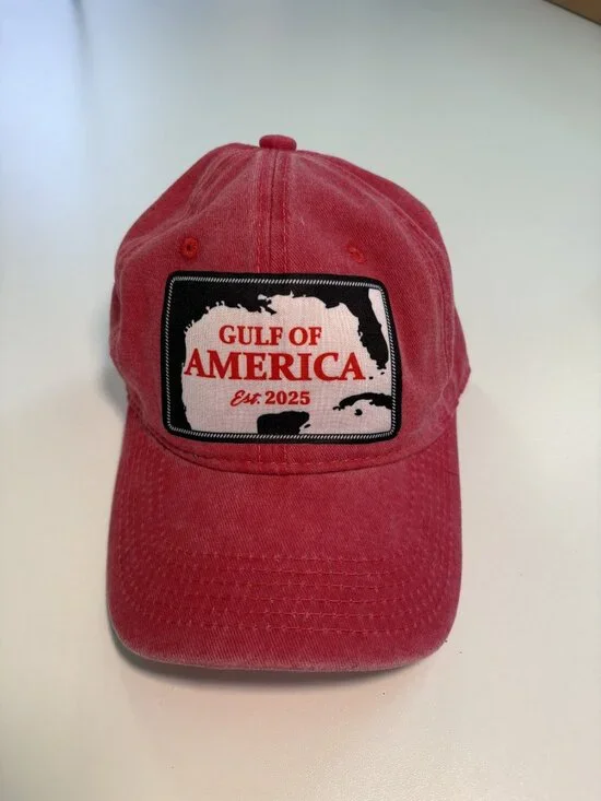 Lucky 7 Gulf of America Est. 2025 Hat NWT Vintage Wash UPF 50+ Cap