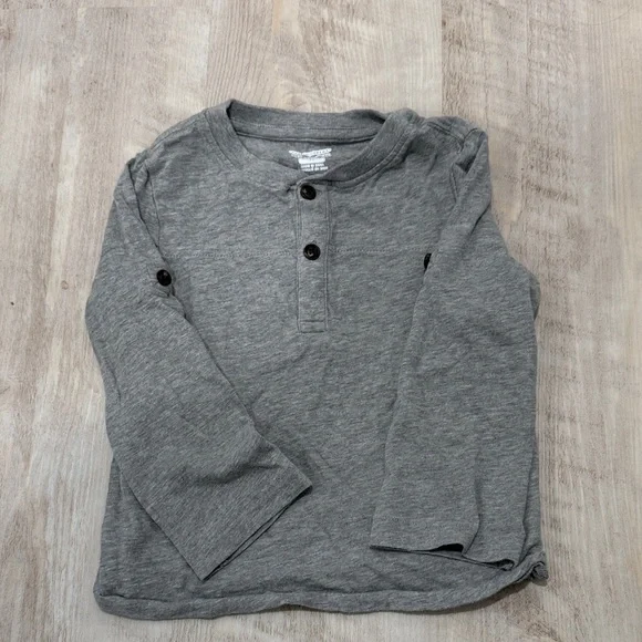 The Children's Place Gray Long-Sleeve Henley Top
