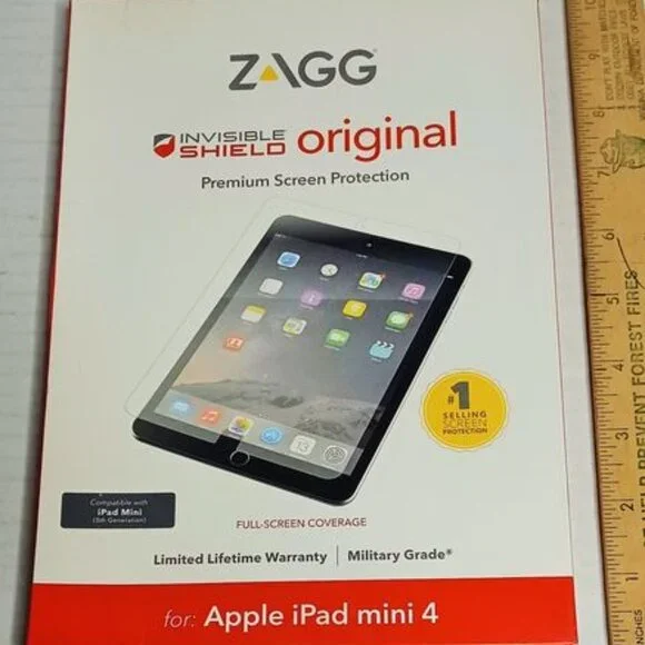 NEW Zagg Invisible Shield Original Premium Screen Protection for Apple iPad Mini