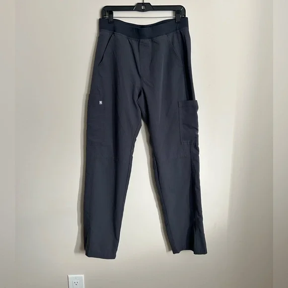 Figs Axim Cargo Scrub Pants Size Medium Grey