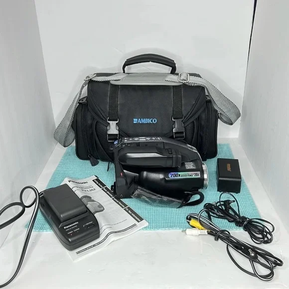 Panasonic Palmcorder PV-L352 VHS-C Analog Camcorder And Accessories Ghost Hunter