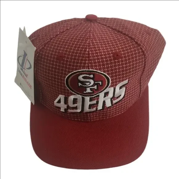 Logo Athletic Vintage 90s NFL SF 49ers Red and White Lattice Cap