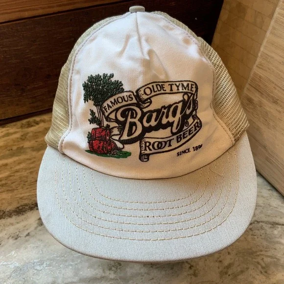 Vintage Barq's Root Beer Trucker SnapBack Hat USA Made B