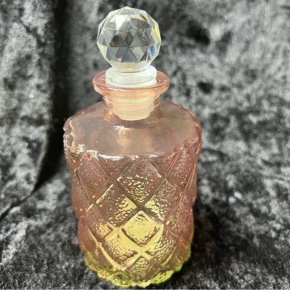 Pink bottle decanter