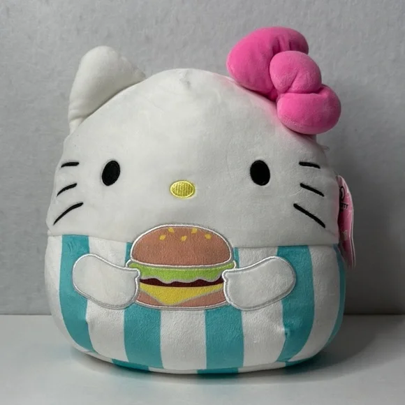 NWT Hello Kitty and Friends Burger Food Truck Sanrio Squishmallow Plushie 12