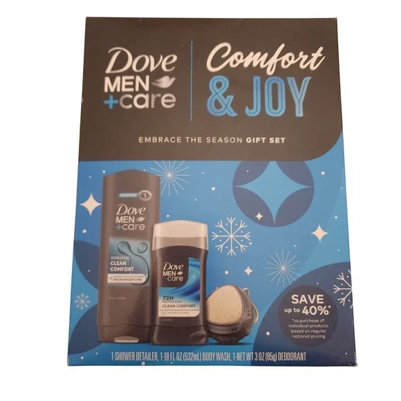 Dove Men Care Comfort Joy Embrace Season Gift Set Body Wash Deodorant Shower‎