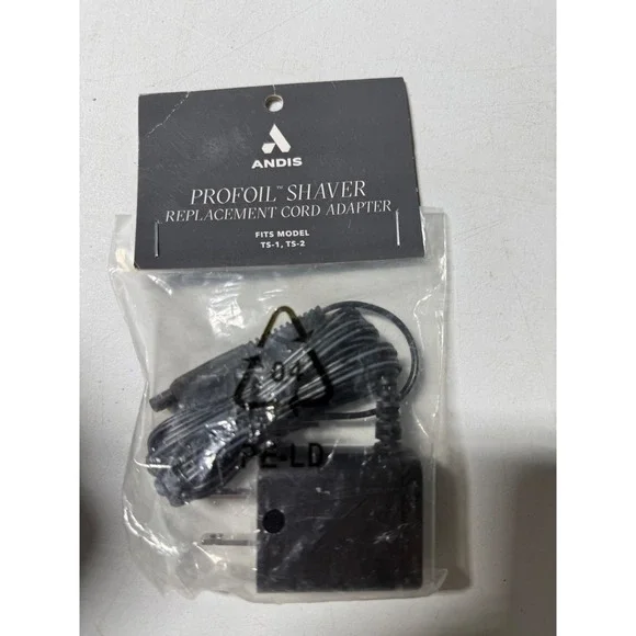Andis ProFoil Shaver Replacement Cord Adapter for TS-1 TS-2 Models 17295 Black