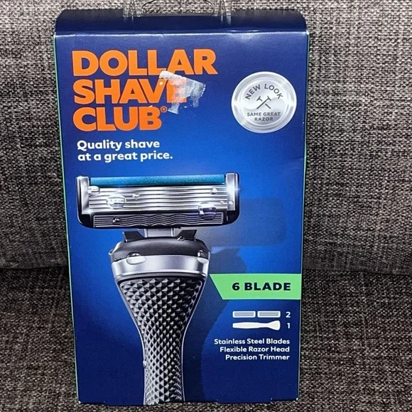Dollar Shave Club Razor Handle + 2 Cartridges Razor Refills