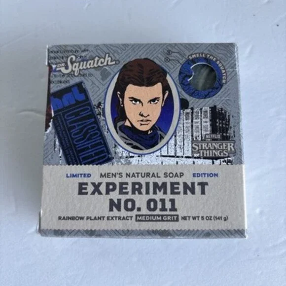 DR. Squatch Stranger Things Bar Soap Experiment No. 11 Limited Edition