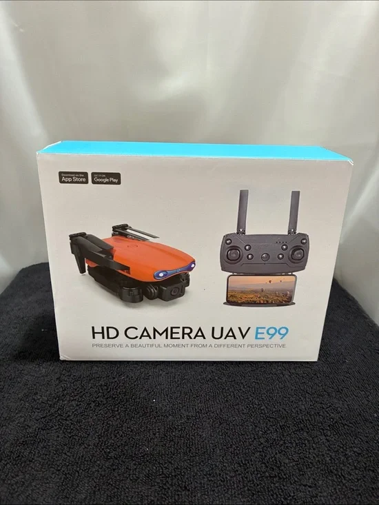 HD Camera UAV E99 Drone - Orange NWT