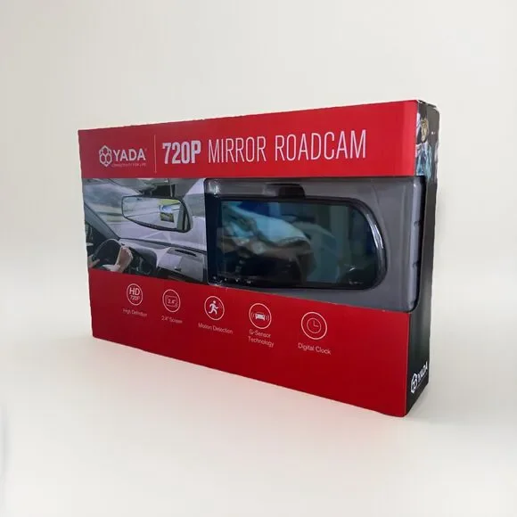 YADA Mirror Roadcam 720P HD & Rearview Mirror with 2.4