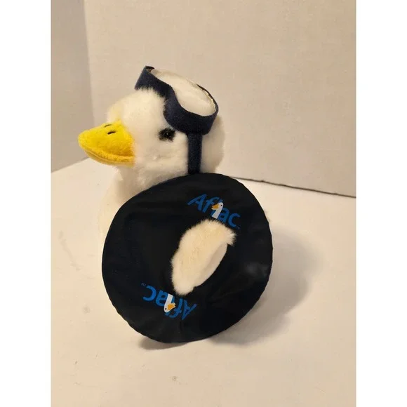Aflac Duck Squeeze Toy with Goggles and Navy Inflatable‎ /0358