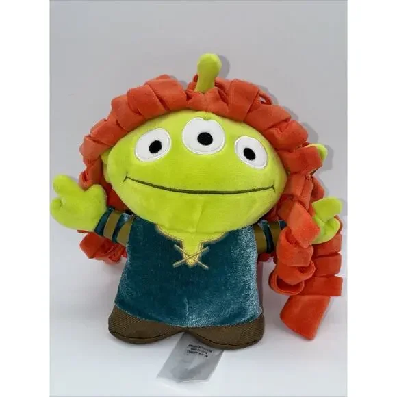 Disney Store ALIEN REMIX Toy Story Alien‎ BRAVE Merida Stuffed Plush Doll RARE