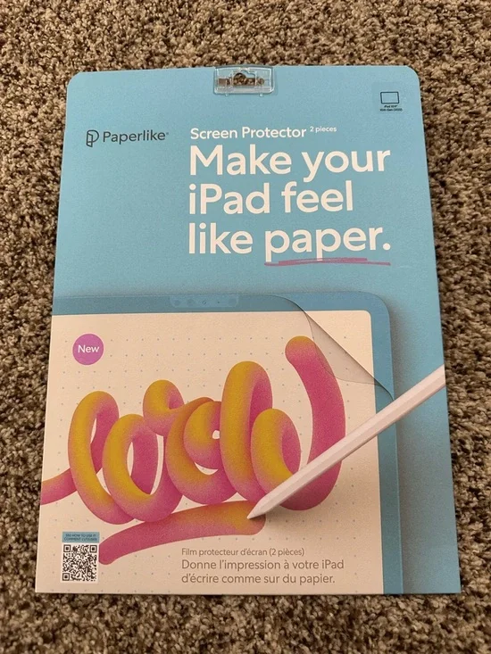 Matte Screen Protector for iPad - Blue Packaging