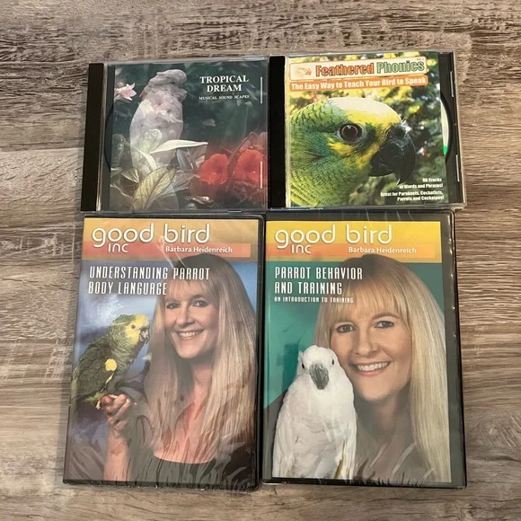 Pets- Bird Parrot Training DVD’s and CD’s