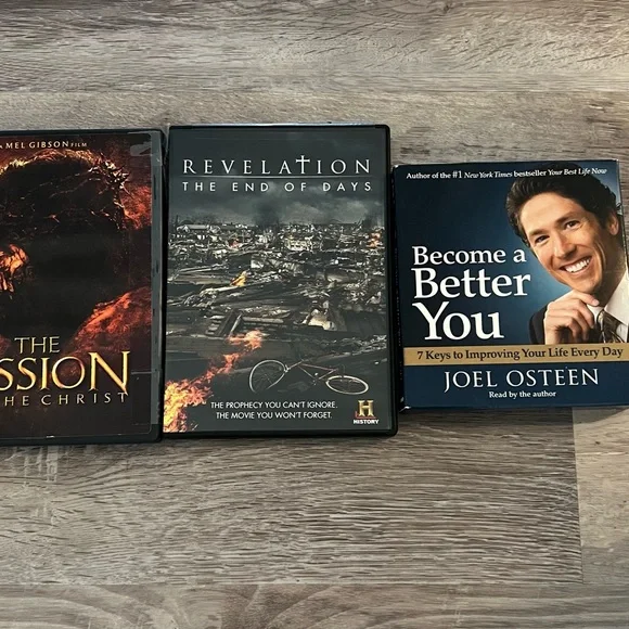 DVD’s and CD’s Joel Osteen, The Passion and Revelation