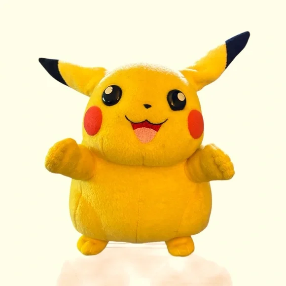 Hasbro Yellow Vintage Talking Pikachu Plush 2005