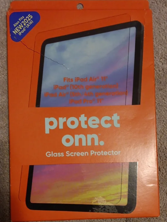 On Running Orange Glass Screen Protector Retail Packaging