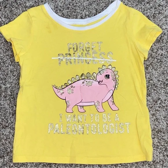 The Children’s Place Yellow Dinosaur Kids T-Shirt Size 3T