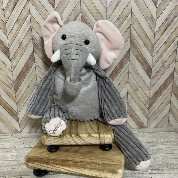 Scentsy Buddy‎ 2010 Ollie Elephant Plush Gray Pink Plush Animal 16