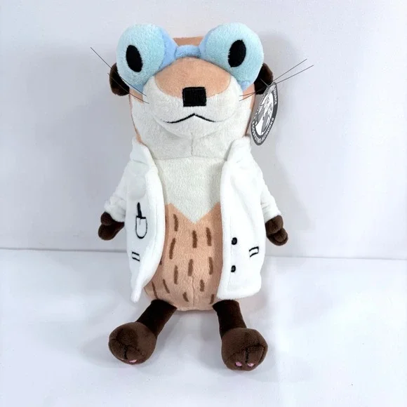 Rare Squishable Salty Sea Otter Plush Google White Lab Coat Scientist Goggles 9