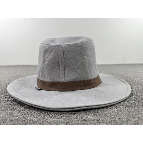 Wallaroo‎ Hat Company Hat Fedora Fitted Mens Large XL Jamison Gray Safari