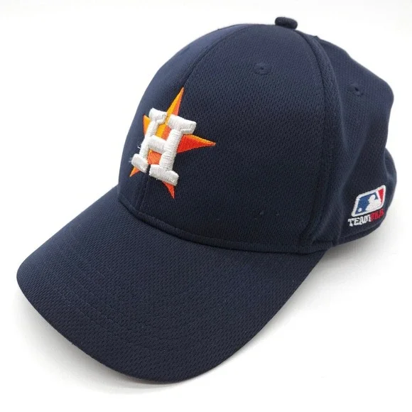 Houston Astros Strapback Hat Baseball Cap Team MLB Adult Adjustable Blue OSFM‎