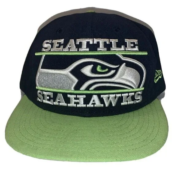 New Era 59fifty Seattle Seahawks NFL Hat Cap‎ Size 7 1/8