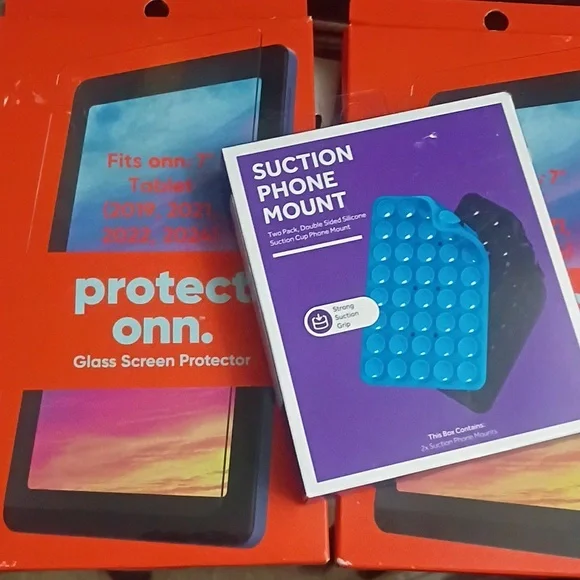 Glass Screen Protector for Onn. 7 Tablet Gen 1 2 3 4 (2019 to 2022) FREE MOUNTS