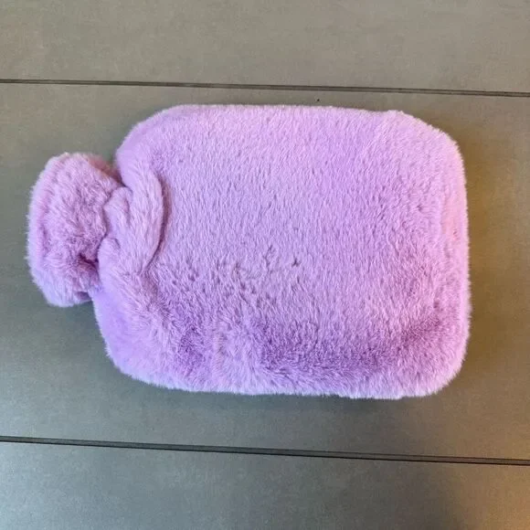 Qomford Fuzzy Purple Hot Water Bottle