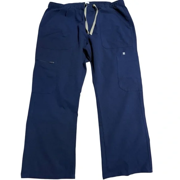 Figs Men's Navy Drawstring Scrub Pants XL
