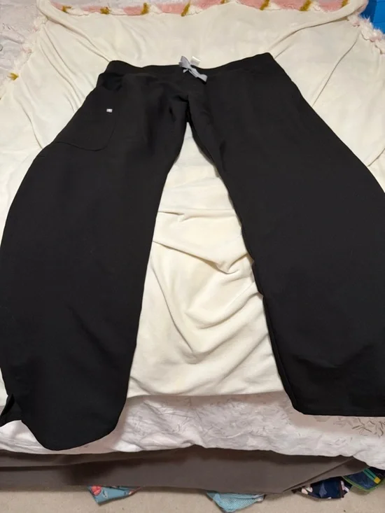 Figs Men's Black Drawstring Pants XL Tall Scrubs