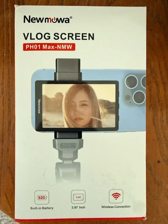 Newmowa PH01 Max Wireless Vlog Screen Selfie Monitor for iPhone & Android