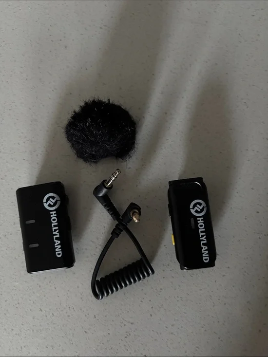 Black Wireless Lavalier Microphone System - Dual Pack