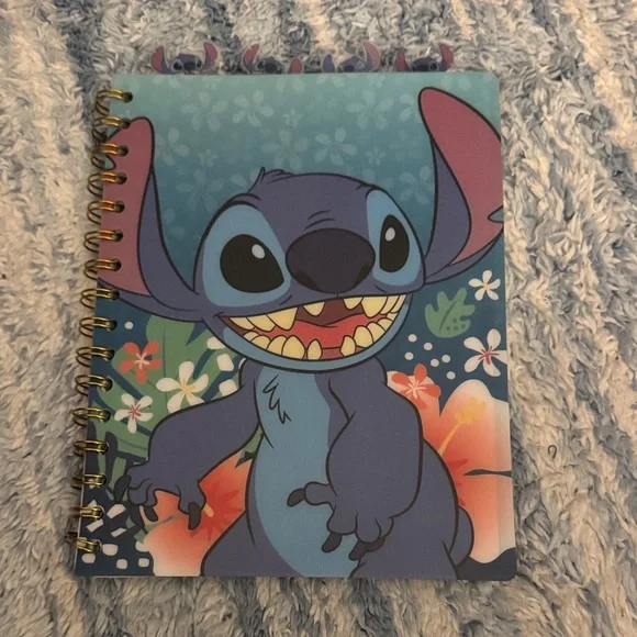 Disney Stitch Spiral Bound Tab Notebook