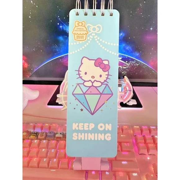 Hello Kitty Long Notepad Note Pad Bejeweled Metallic 2024 Sanrio Reporters List