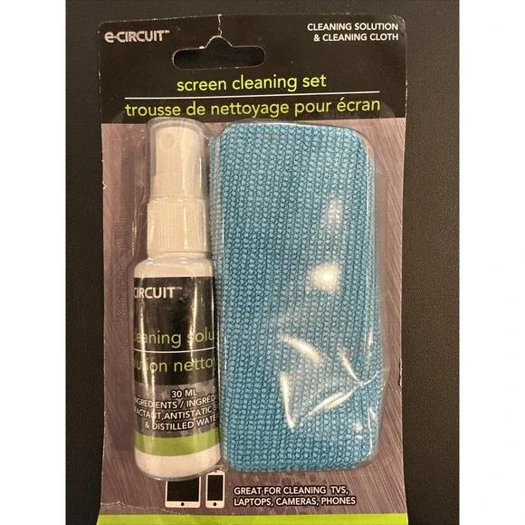 Screen cleaner spray & Cleaning Cloth (2pack) For mobile & Laptop
