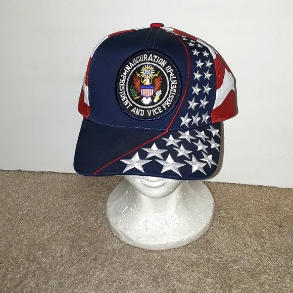GENUINE INAUGURATION OF THE PRESIDENT AND VICE PRESIDENT FROM 1980s BUSH HAT