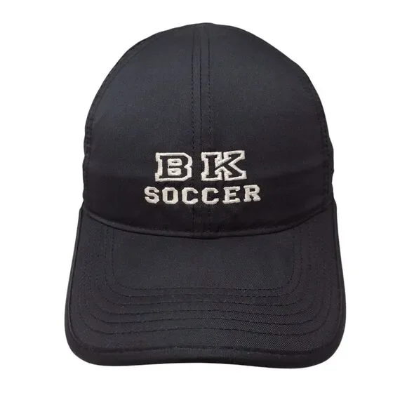 BK Soccer Strapback Hat Black OSFM Embroidered Nike Featherlight