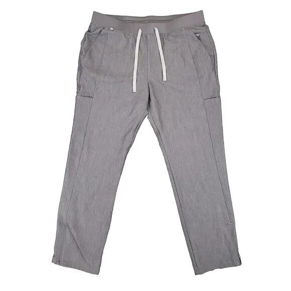 Figs Technical Collection‎ Scrub Pants Size Large Gray Medical Uniform Nurse