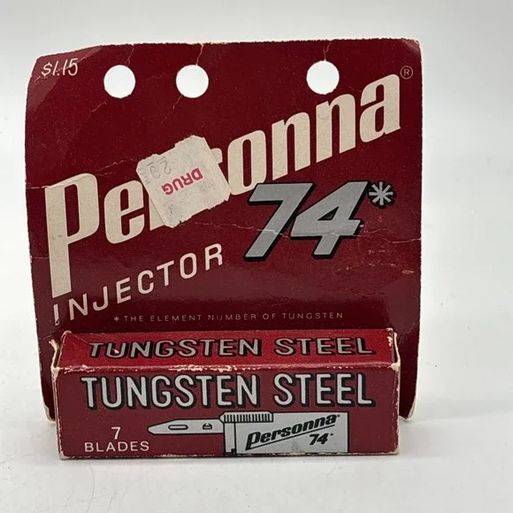 Personna 74 Tungsten Steel Injector Razor Blades (7 Pack) NOS NIB #2337 Vintage