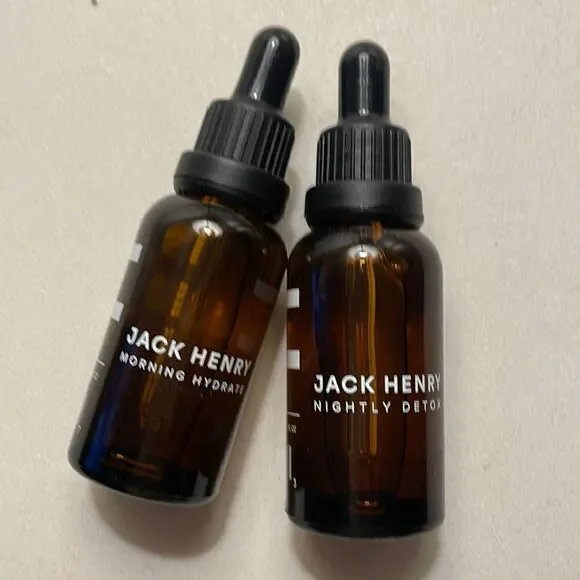 Jack Henry Morning Hydration and Nightly Detox Face Oil NWOB