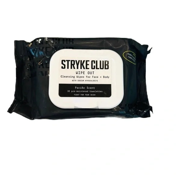 Stryke Club Wipe Out Cleansing Wipes, Pacific Scent,‎ 30 Wipes