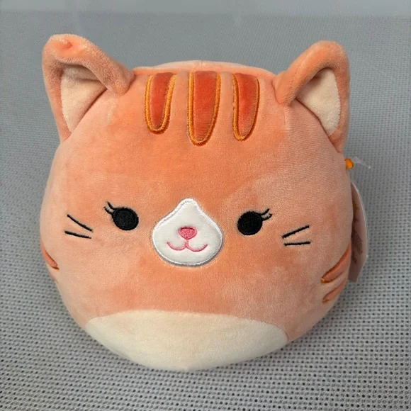 Squishmallow Gigi Orange Tabby Cat 7.5
