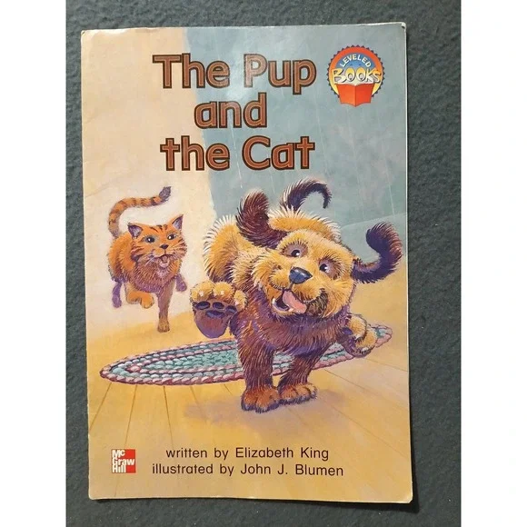 The Pup and the Cat Elizabeth King 1997 Children's Book McGraw-Hill