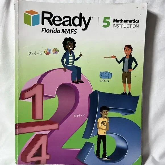 Ready Florida‎ MAFS Grade 5 Mathematics Instruction Workbook No Writing