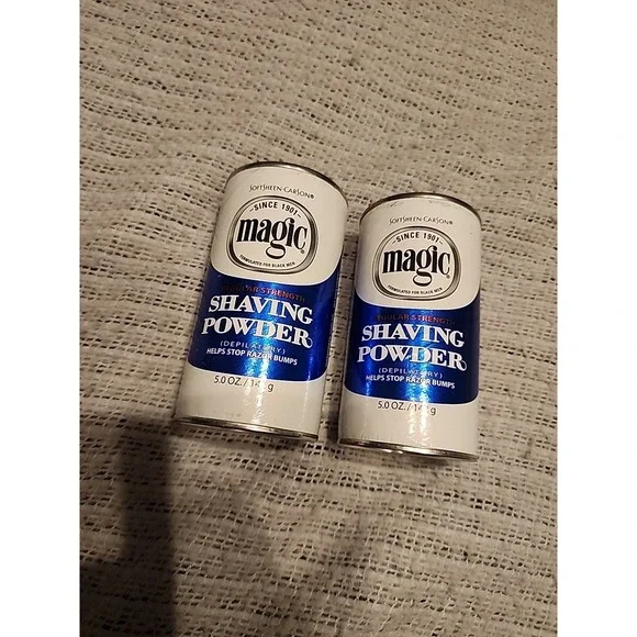 Lot Of 2 Softsheen Carson Magic Regular Strength Shaving Powder 5 oz‎