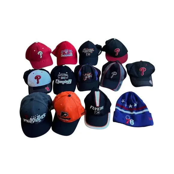 Philadelphia Phillies Flyers 76ers sixers Hats lot estate